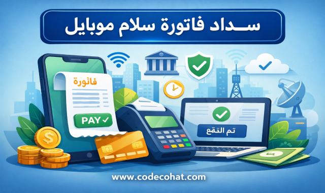 سداد فاتورة سلام موبايل باستخدام رمز سداد سلام