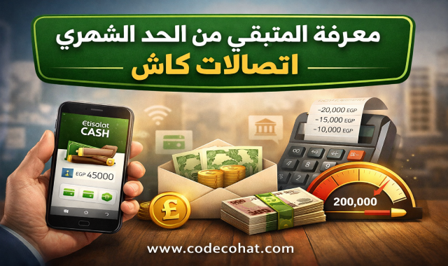 معرفة المتبقي من الحد الشهري اتصالات كاش