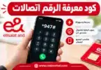 كود معرفة الرقم اتصالات لمعرفة رقم شريحة 011