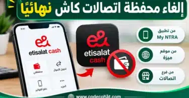 كيفية إلغاء محفظة اتصالات كاش من تطبيق My NTRA أو فرع اتصالات