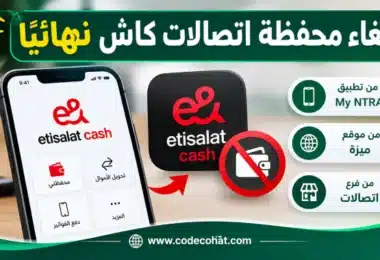 كيفية إلغاء محفظة اتصالات كاش من تطبيق My NTRA أو فرع اتصالات