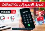 تحويل الرصيد إلى نت اتصالات بالكود #811*